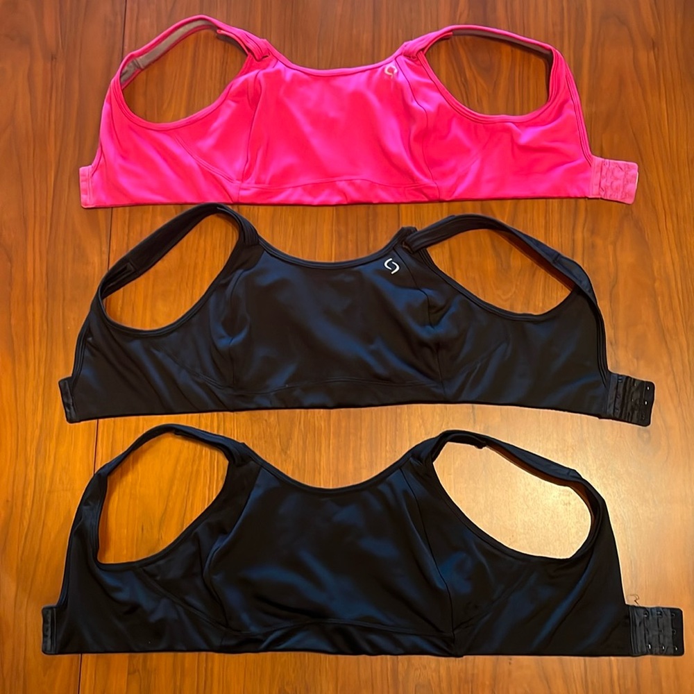 Moving Comfort Sports Bras in Pink and Black